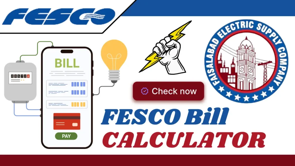 FESCO Bill Calculator Using Latest Approved Tariff January 2025