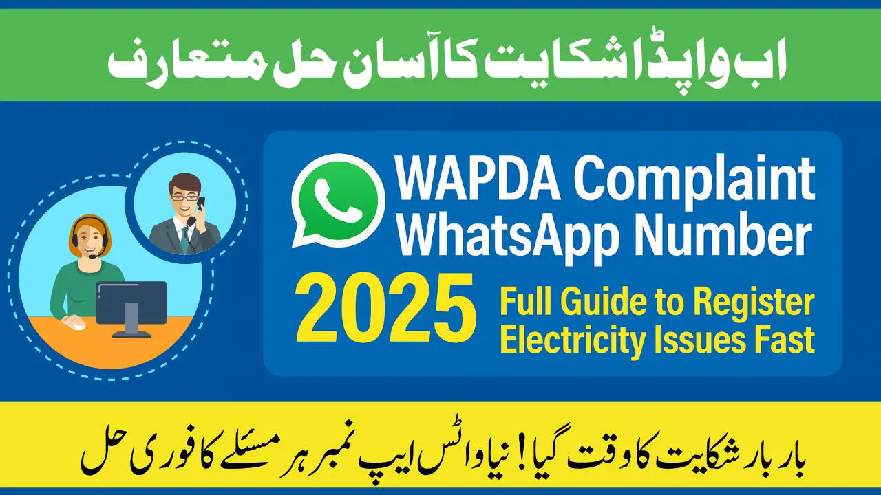 Wapda Complaint WhatsApp Number 2025 Full Guide to Register Electricity Issues Fast