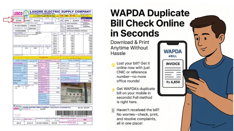 WAPDA Duplicate Bill Check Online in Seconds – Download & Print Anytime Without Hassle
