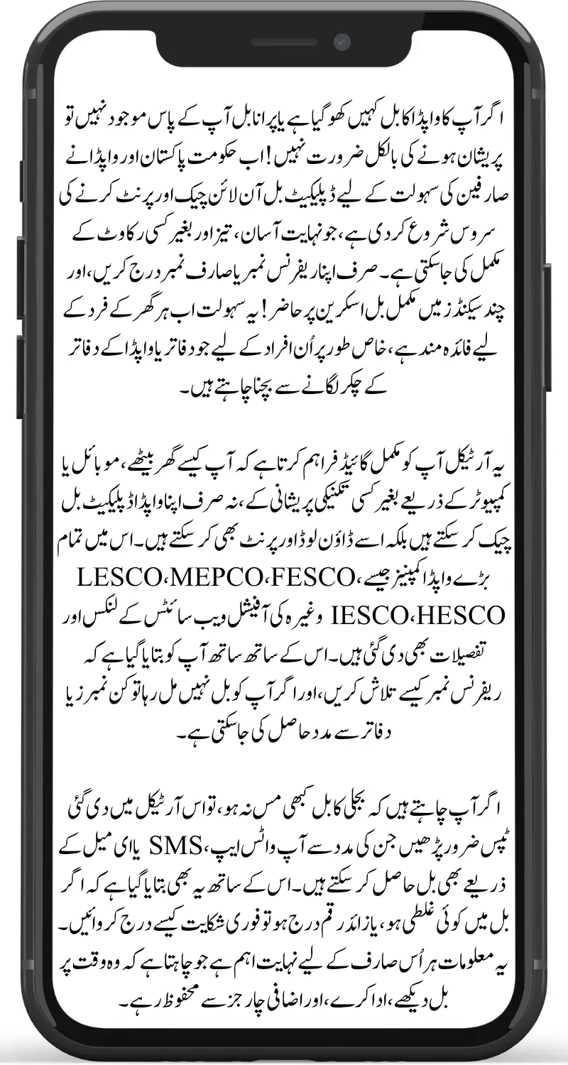 WAPDA Duplicate Bill Check Online in Seconds – Download & Print Anytime Without Hassle
