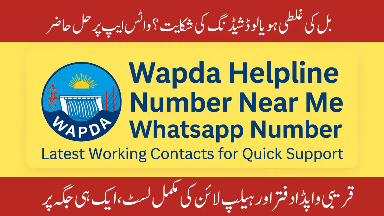 Wapda Helpline Number Near Me Whatsapp Number Latest Working Contacts for Quick Support
