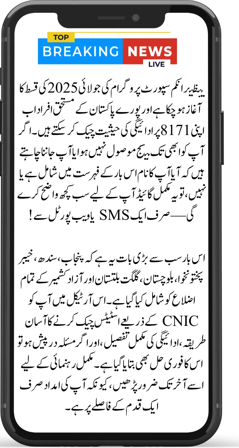 BISP 8171 Payment Status for All Provinces – Are You on the List?