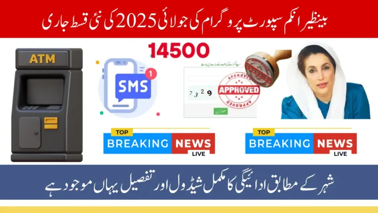 BISP July 2025 Payment Status Update – CNIC Check, City‑Wise Schedule & Quick Fix Tips