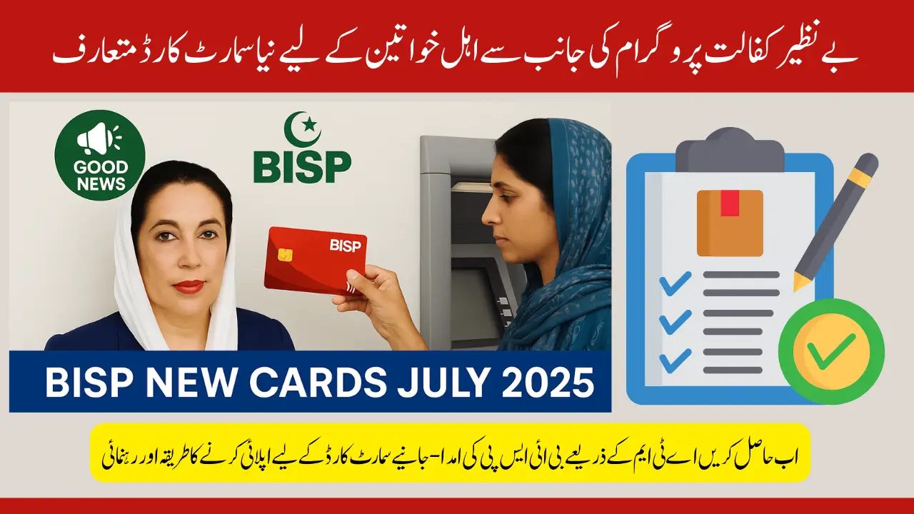 BISP New Cards July 2025 Latest Launch Update for Women Beneficiaries with ATM Access Guide