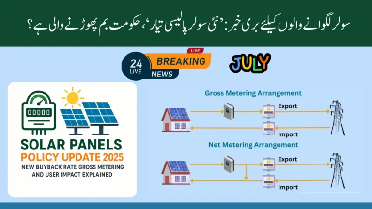 Solar Panels Policy Update 2025 New Buyback Rate Gross Metering and User Impact Explained