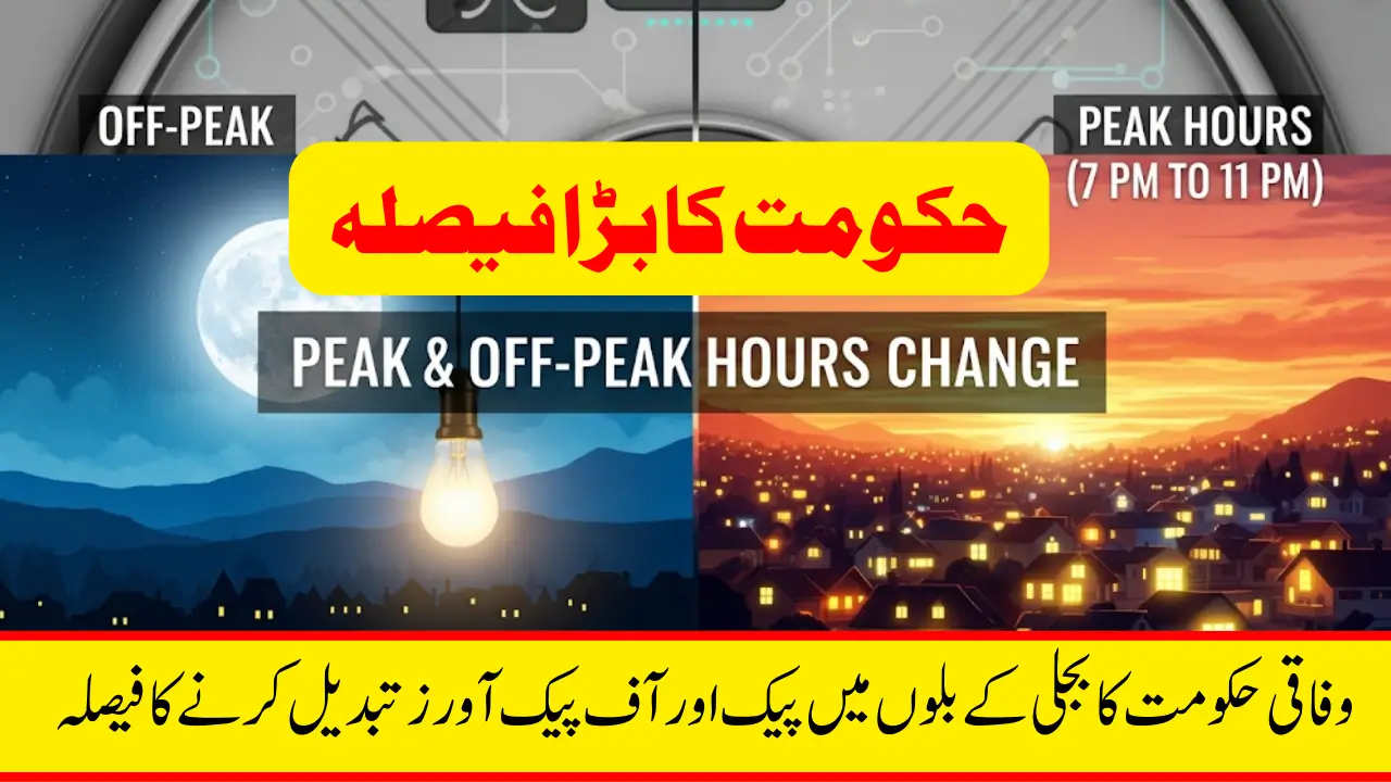 Understanding Peak & Off-Peak Hours Change in Pakistan’s Electricity Billing (2025)
