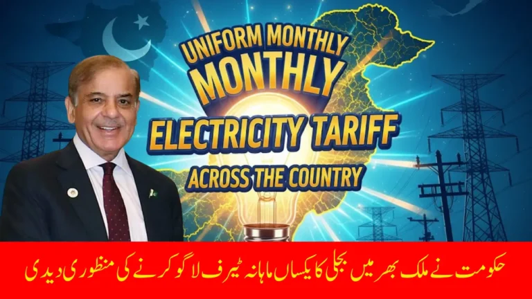 Government Approves Uniform Monthly Electricity Tariff Adjustment Across Pakistan